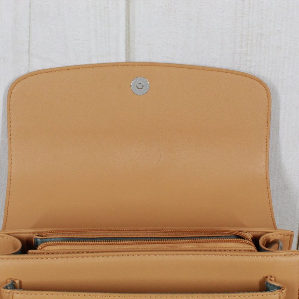 NWT Pixie Mood Brown Vegan Leather Zoe Crossbody Purse Handbag - Picture 10 of 11